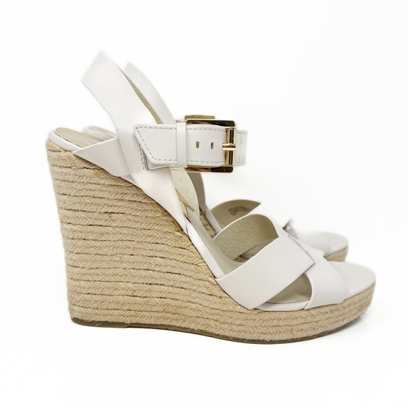 SOLD! Michael Kors Espadrilles Platform Wedge Slingback Sandals - Picture 2 of 8